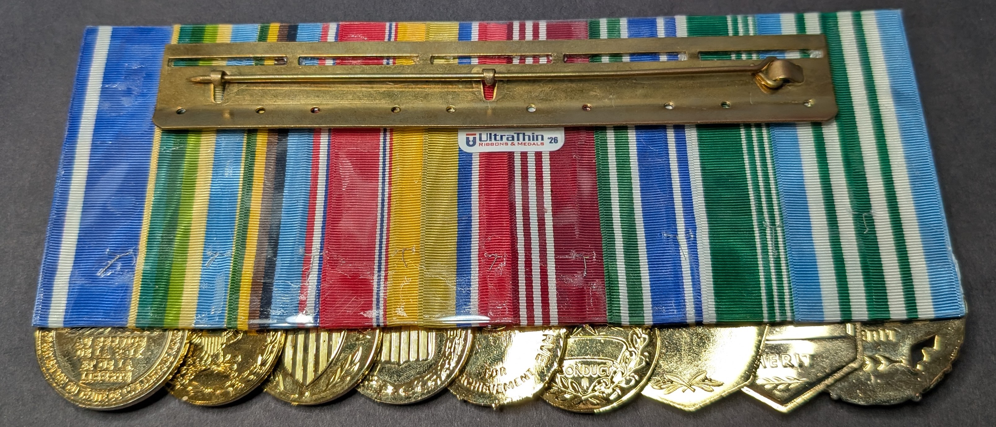 Example of properly mounted ribbons