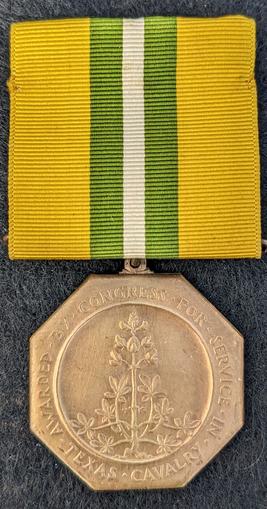 World War 1 Texas Cavalry Service Medal